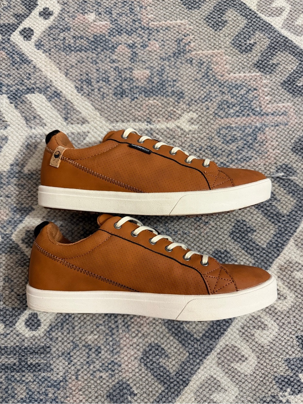 Saola Women’s Tan weatherproof brown Sneakers - Low Top Lace-Up
